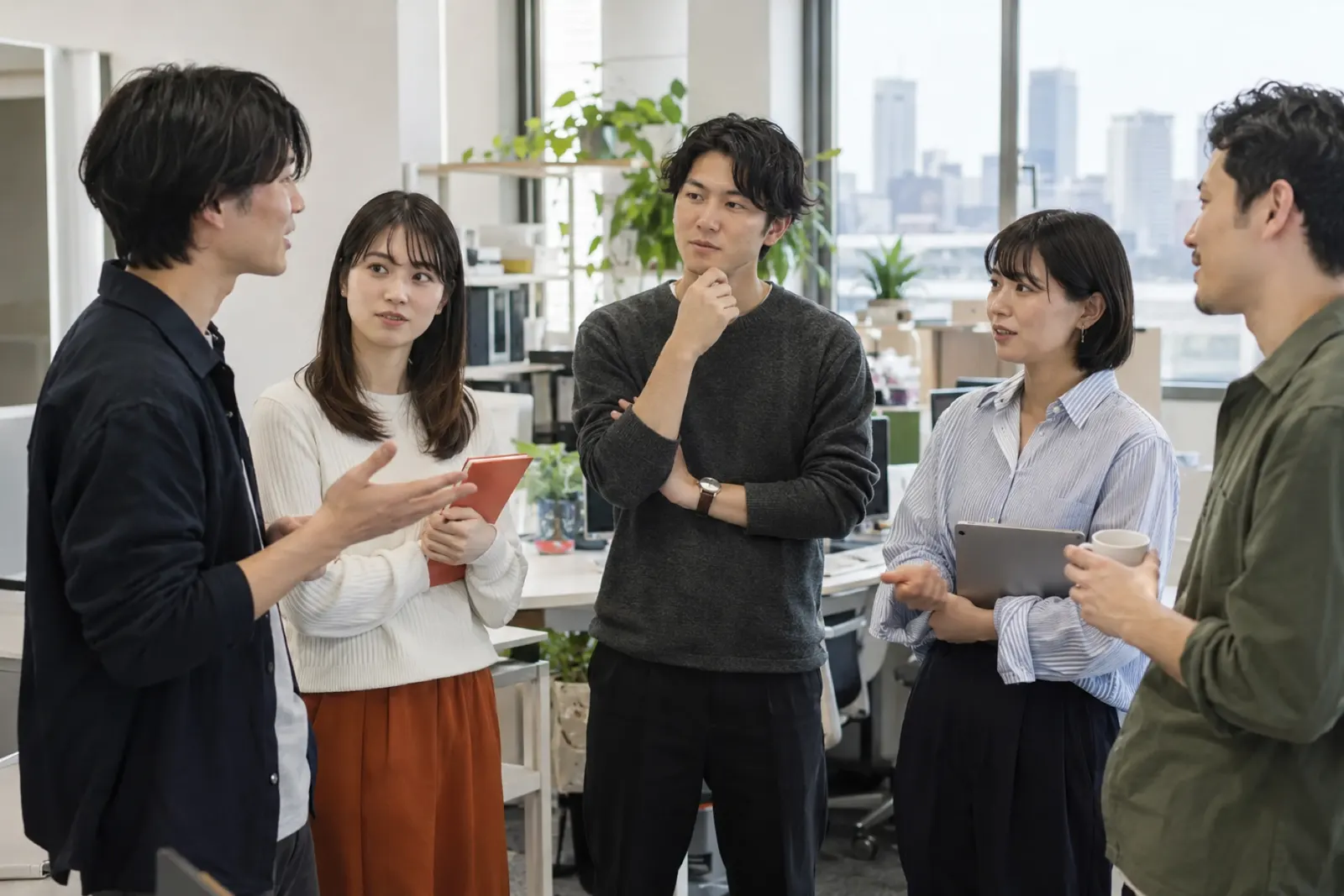 会議をする採用チームのイメージ